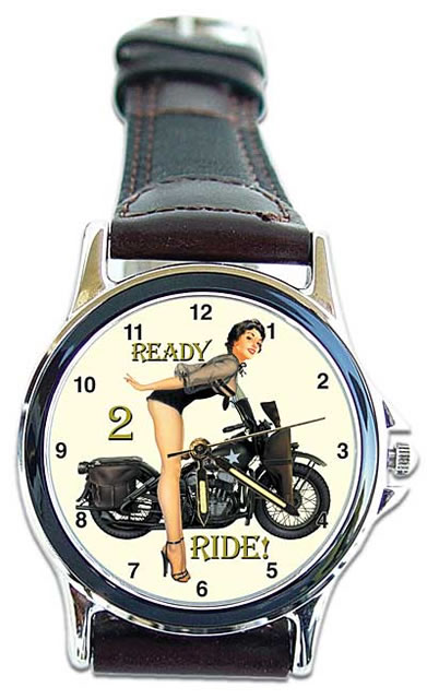 WW II Motorcycle Ready 2 Ride Wrist Watch